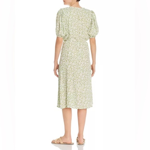 Faithfull the Brand Light Green Floral Midi Dress - Picture 2 of 10